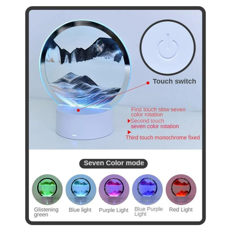 Pointbazzar™ 3D LED Hourglass