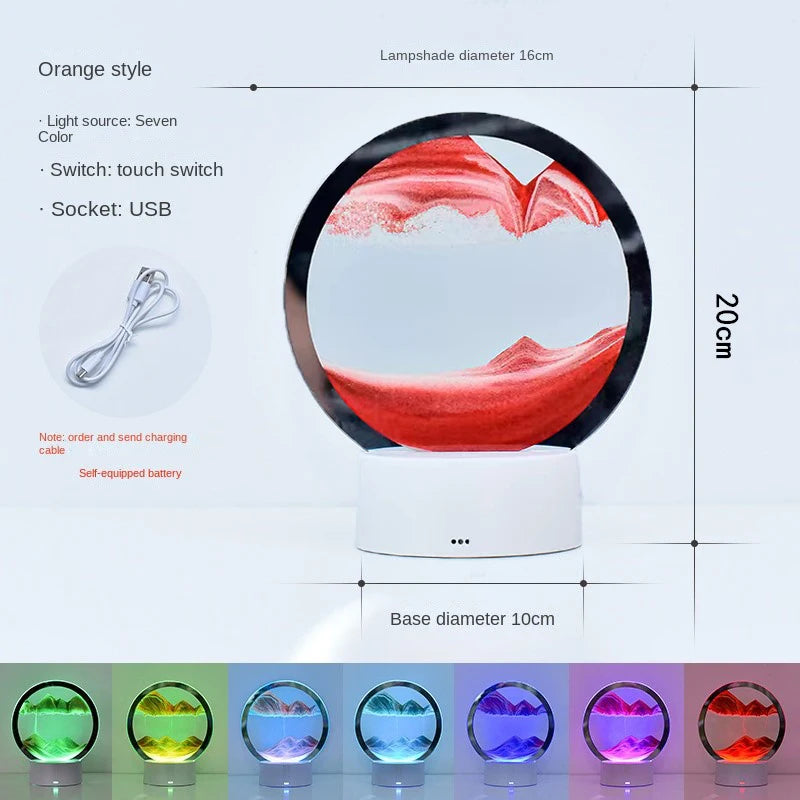 Pointbazzar™ 3D LED Hourglass