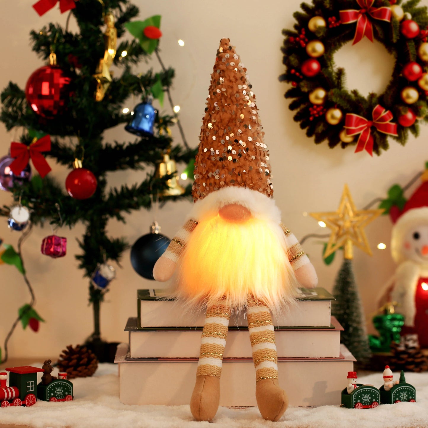 Pointbazzar™ Christmas Gnome with LED Light