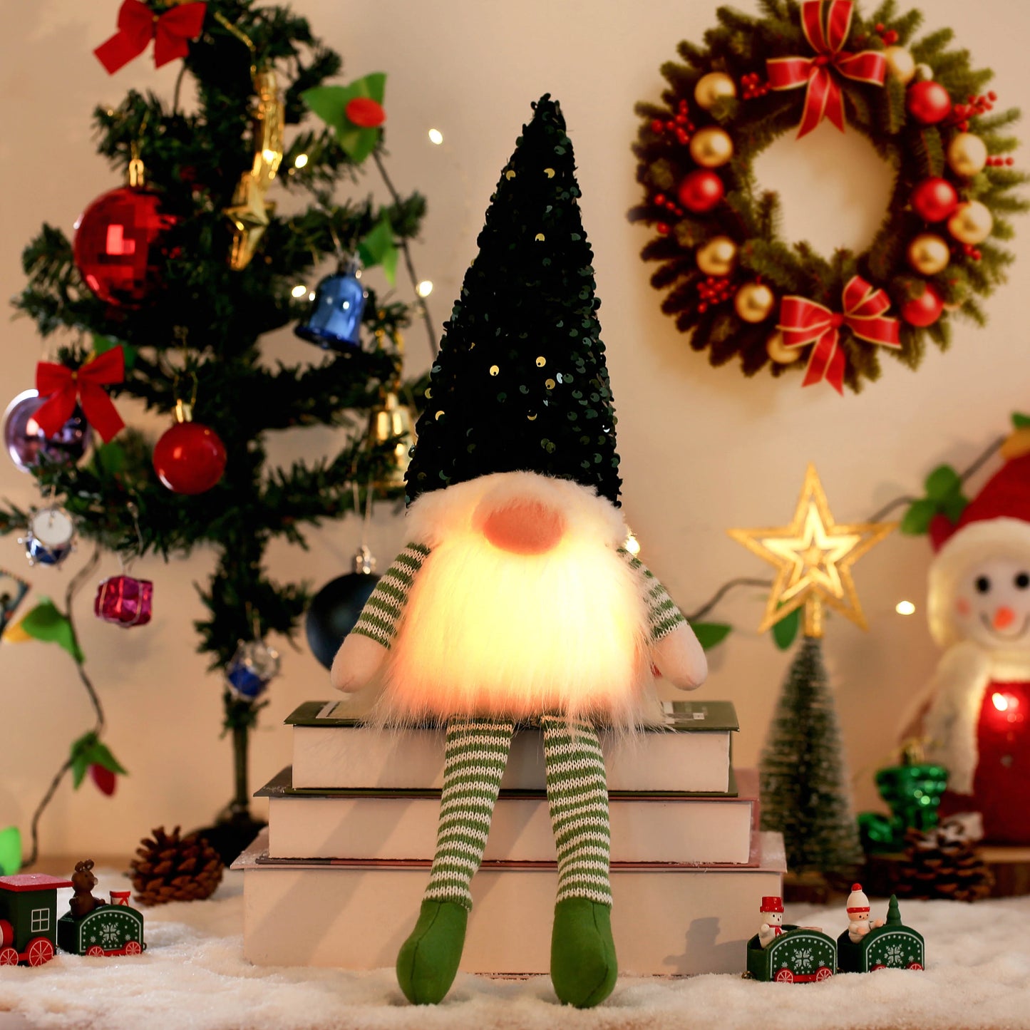 Pointbazzar™ Christmas Gnome with LED Light