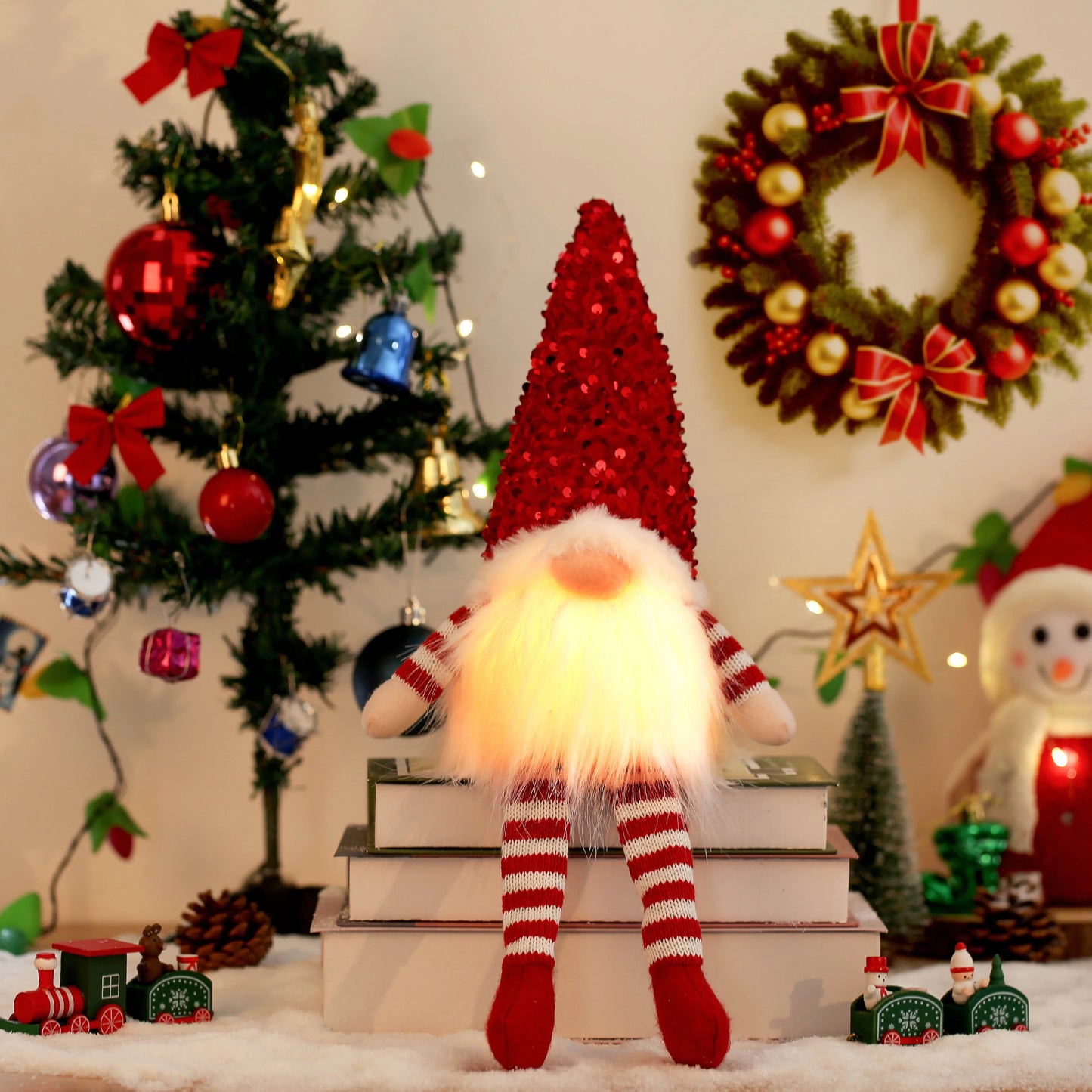 Pointbazzar™ Christmas Gnome with LED Light