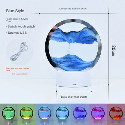 Pointbazzar™ 3D LED Hourglass