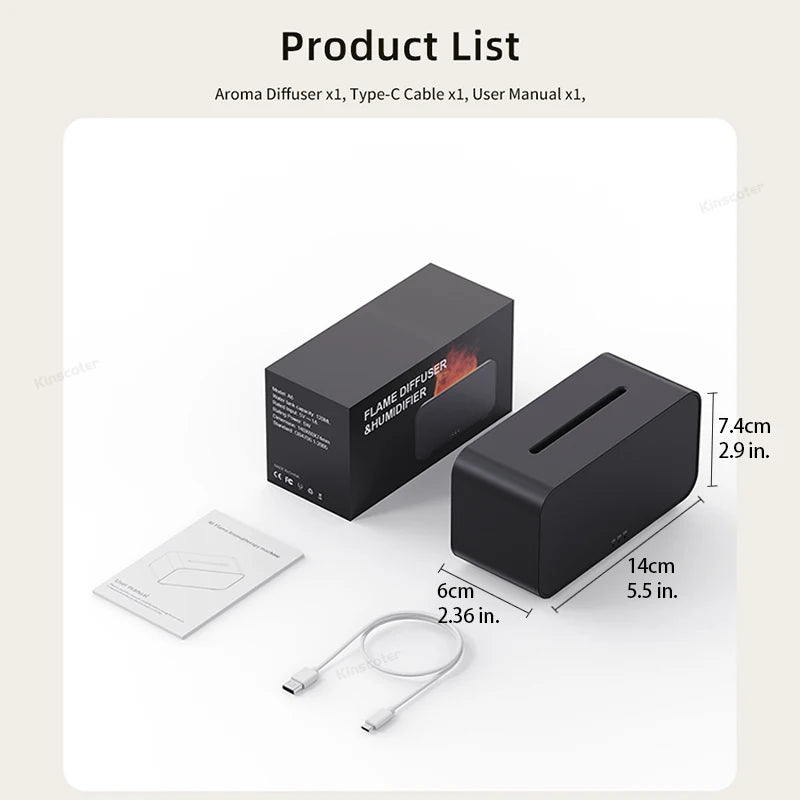 Pointbazzar™ Flame Aroma Diffuser