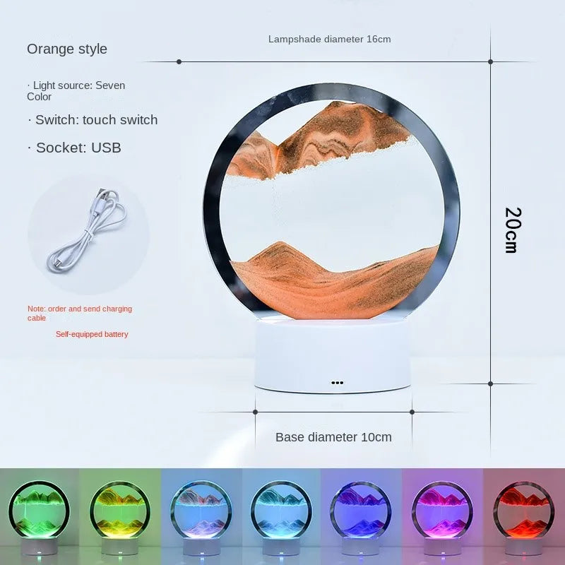 Pointbazzar™ 3D LED Hourglass